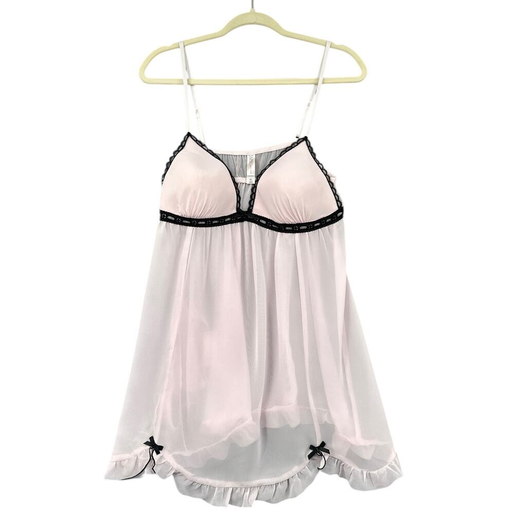 Gilligan & O'Malley Pink and Black Babydoll